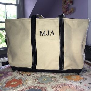 ll bean monogram bolsa